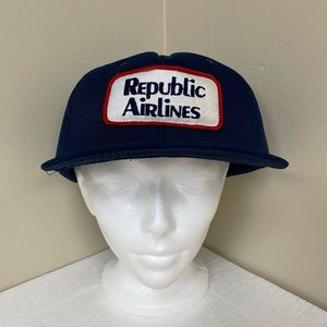 Vintage Republic Airways Adjustable Breathable Trucker Hat